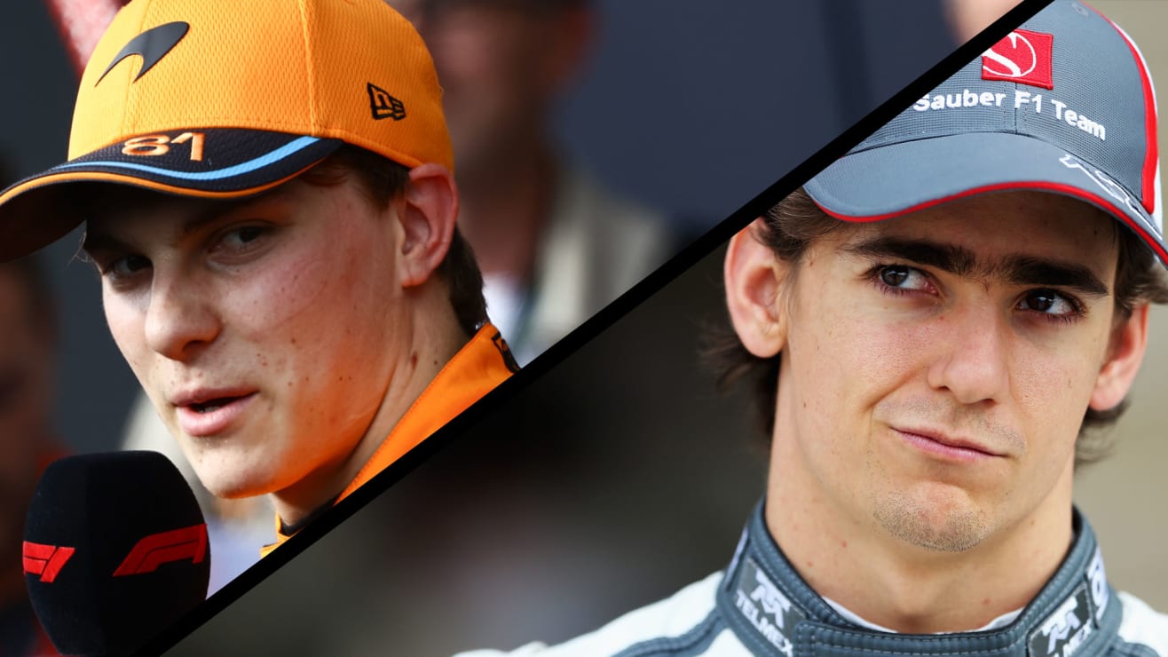 Oscar Piastri leads a racing lap; Pierre Gasly achieves top three